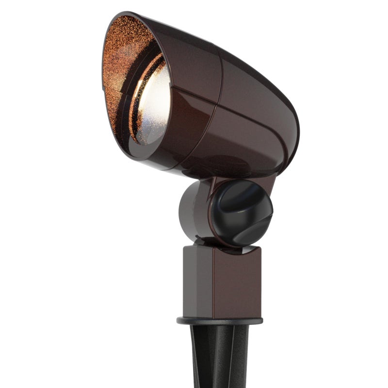 GOODSMANN Low Voltage Landscape Lighting Floodlight & Spotlight 3W LED 3600K Warm White 12V AC Outdoor Tree Lights Outside Hardwired Lighting Up Light with Metal Stake Cable Connectors - Image 1